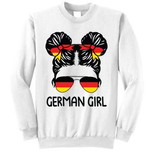 German Girl Messy Hair Germany Pride Patriotic Sweatshirt