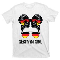 German Girl Messy Hair Germany Pride Patriotic T-Shirt