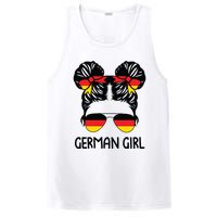 German Girl Messy Hair Germany Pride Patriotic PosiCharge Competitor Tank