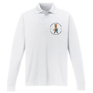 God grant me serenity to accept vibes Aren't Rootin Tootin Performance Long Sleeve Polo