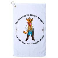 God grant me serenity to accept vibes Aren't Rootin Tootin Platinum Collection Golf Towel