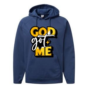 God Got Me Swag Team Cool Sneaker Matching Perfect Gift Idea Trending Performance Fleece Hoodie