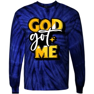 God Got Me Swag Team Cool Sneaker Matching Perfect Gift Idea Trending Tie-Dye Long Sleeve Shirt