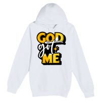 God Got Me Swag Team Cool Sneaker Matching Perfect Gift Idea Trending Premium Pullover Hoodie