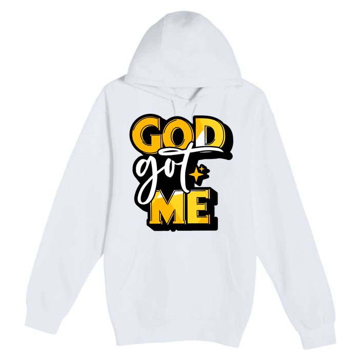 God Got Me Swag Team Cool Sneaker Matching Perfect Gift Idea Trending Premium Pullover Hoodie