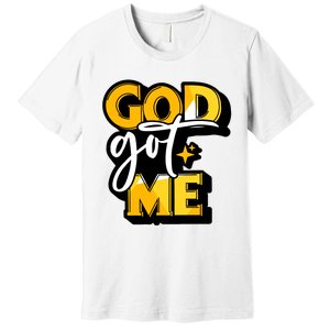 God Got Me Swag Team Cool Sneaker Matching Perfect Gift Idea Trending Premium T-Shirt