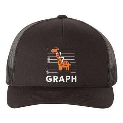 GRaph Giraffe Mathematician Funny Animal Pun Yupoong Adult 5-Panel Trucker Hat