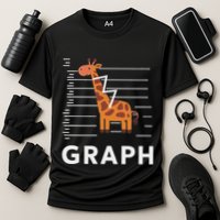 GRaph Giraffe Mathematician Funny Animal Pun Performance Shirt