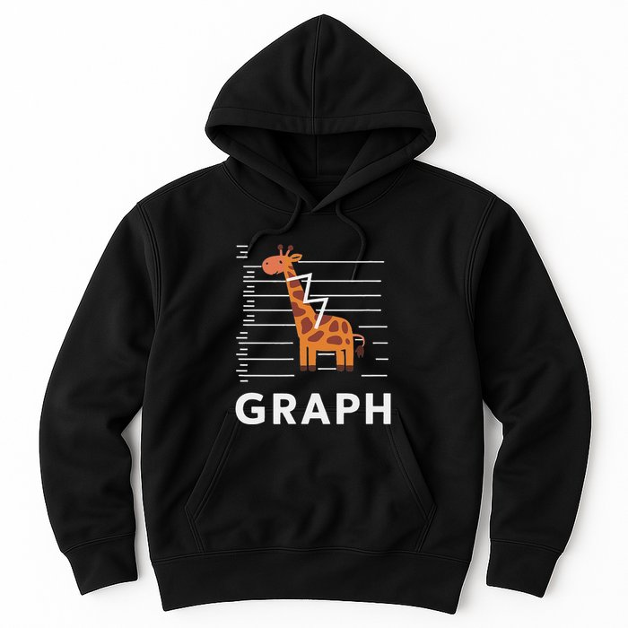 GRaph Giraffe Mathematician Funny Animal Pun Hoodie