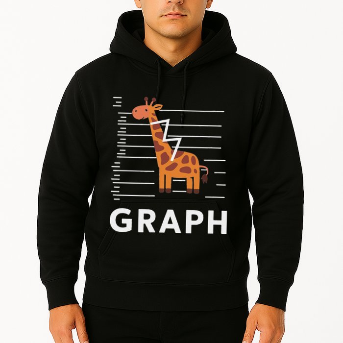 GRaph Giraffe Mathematician Funny Animal Pun Hoodie