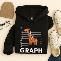 GRaph Giraffe Mathematician Funny Animal Pun Hoodie