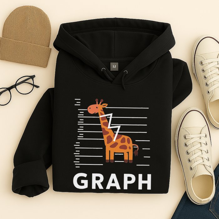 GRaph Giraffe Mathematician Funny Animal Pun Hoodie