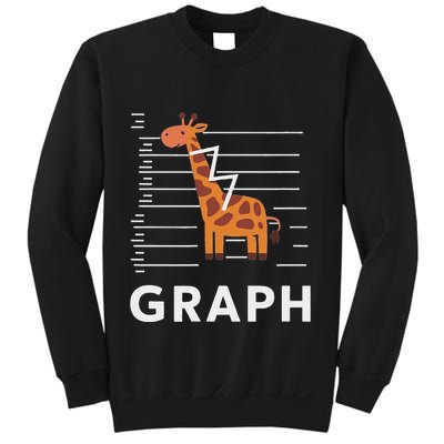 GRaph Giraffe Mathematician Funny Animal Pun Sweatshirt
