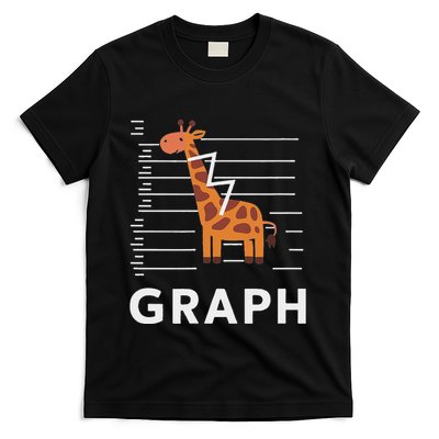 GRaph Giraffe Mathematician Funny Animal Pun T-Shirt
