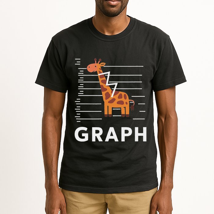 GRaph Giraffe Mathematician Funny Animal Pun Tall T-Shirt