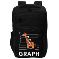 GRaph Giraffe Mathematician Funny Animal Pun Impact Tech Backpack