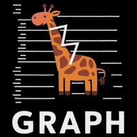 GRaph Giraffe Mathematician Funny Animal Pun 7-Panel Snapback Hat