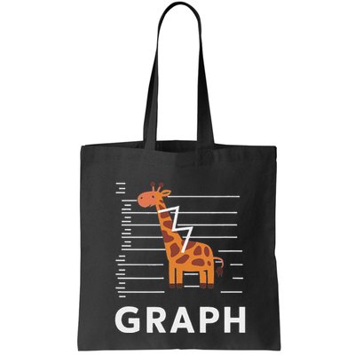 GRaph Giraffe Mathematician Funny Animal Pun Bag
