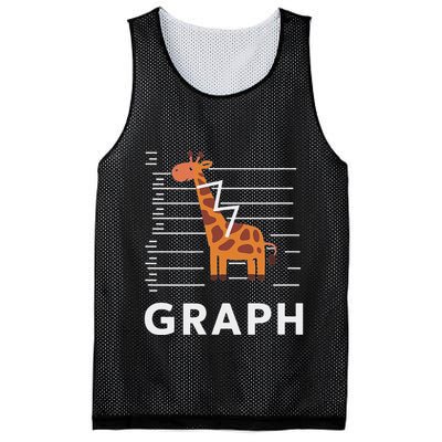 GRaph Giraffe Mathematician Funny Animal Pun Mesh Reversible Basketball Jersey Tank