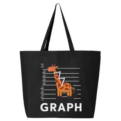 GRaph Giraffe Mathematician Funny Animal Pun 25L Jumbo Tote