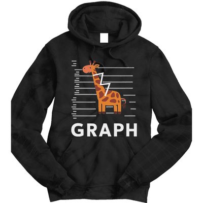 GRaph Giraffe Mathematician Funny Animal Pun Tie Dye Hoodie