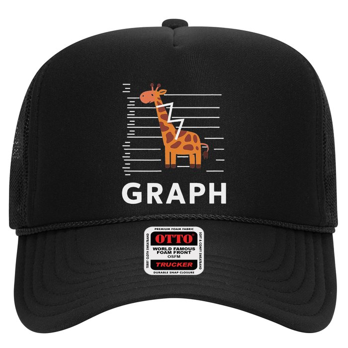 GRaph Giraffe Mathematician Funny Animal Pun Hat