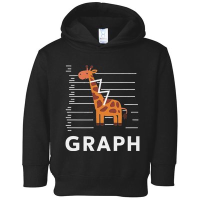 GRaph Giraffe Mathematician Funny Animal Pun Toddler Hoodie