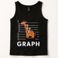 GRaph Giraffe Mathematician Funny Animal Pun Tank Top