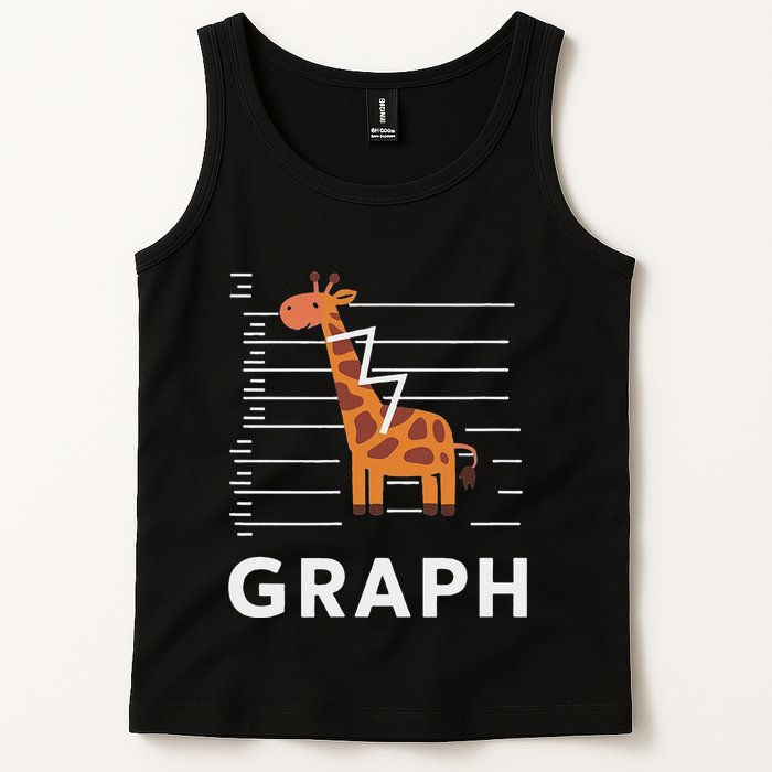 GRaph Giraffe Mathematician Funny Animal Pun Tank Top
