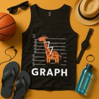 GRaph Giraffe Mathematician Funny Animal Pun Tank Top