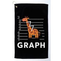 GRaph Giraffe Mathematician Funny Animal Pun Golf Towel