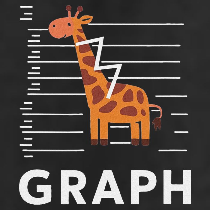 GRaph Giraffe Mathematician Funny Animal Pun Golf Towel