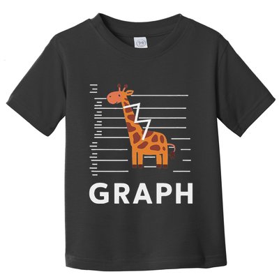 GRaph Giraffe Mathematician Funny Animal Pun Toddler T-Shirt