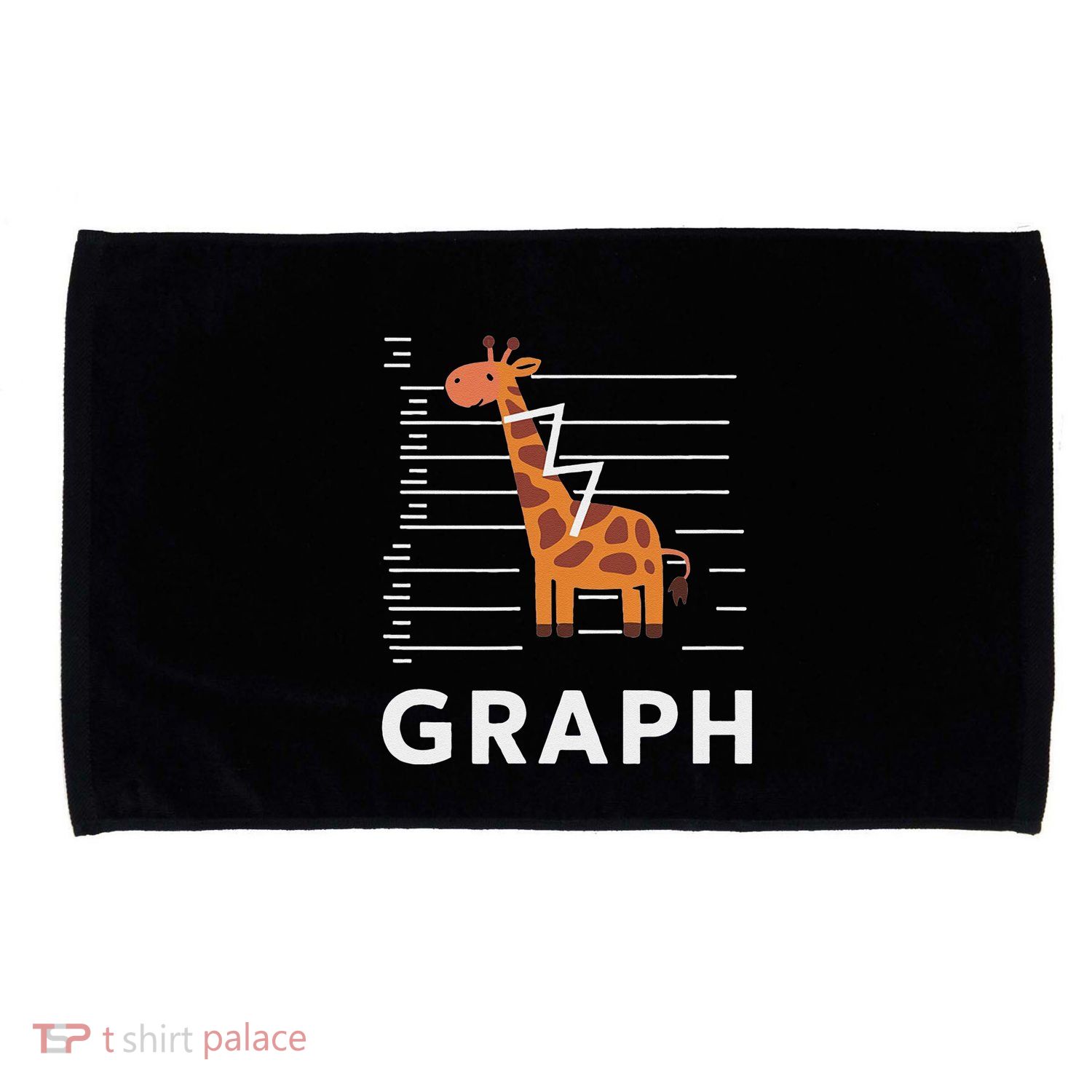 GRaph Giraffe Mathematician Funny Animal Pun Microfiber Hand Towel