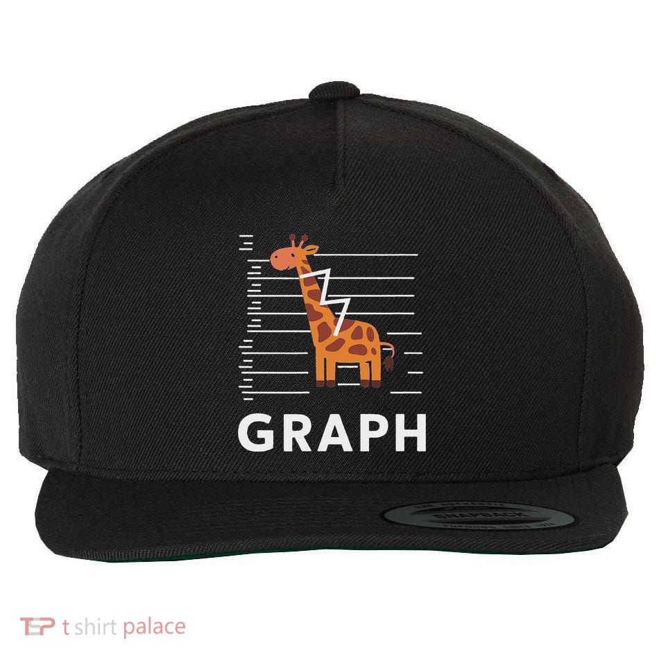 GRaph Giraffe Mathematician Funny Animal Pun Wool Snapback Cap