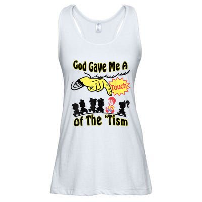 God Gave Me A Touch Of The Tism Ladies Essential Flowy Tank