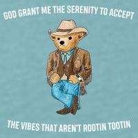 God Grant Me The Serenity To Accept The Vibes That Aren’t Rootin Tootin Sueded Cloud Jersey T-Shirt
