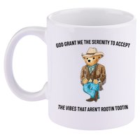 God Grant Me The Serenity To Accept The Vibes That Aren’t Rootin Tootin 11oz C Handle Ceramic Mug
