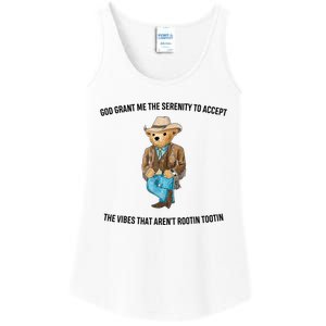 God Grant Me The Serenity To Accept The Vibes That Aren’t Rootin Tootin Ladies Essential Tank