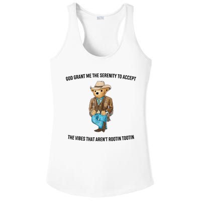 God Grant Me The Serenity To Accept The Vibes That Aren’t Rootin Tootin Ladies PosiCharge Competitor Racerback Tank