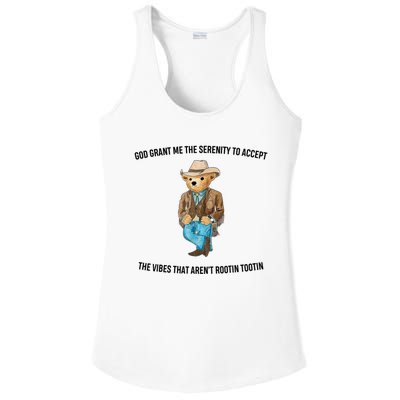 God Grant Me The Serenity To Accept The Vibes That Aren’t Rootin Tootin Ladies PosiCharge Competitor Racerback Tank