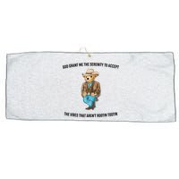 God Grant Me The Serenity To Accept The Vibes That Aren’t Rootin Tootin Large Microfiber Waffle Golf Towel