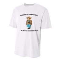 God Grant Me The Serenity To Accept The Vibes That Aren’t Rootin Tootin Youth Performance Sprint T-Shirt