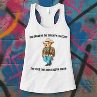 God Grant Me The Serenity To Accept The Vibes That Aren’t Rootin Tootin Womens Tank Top