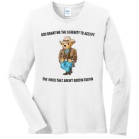 God Grant Me The Serenity To Accept The Vibes That Aren’t Rootin Tootin Ladies Long Sleeve Shirt