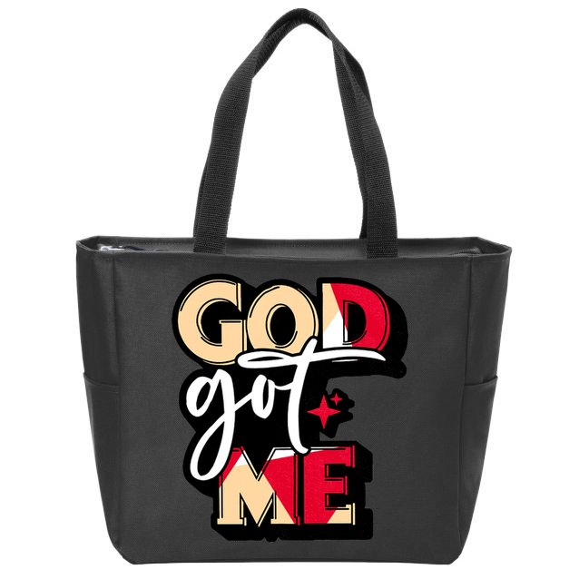 God Got Me Swag Team Cool Sneaker Matching Perfect Gift Idea Trending Zip Tote Bag