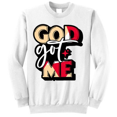 God Got Me Swag Team Cool Sneaker Matching Perfect Gift Idea Trending Sweatshirt