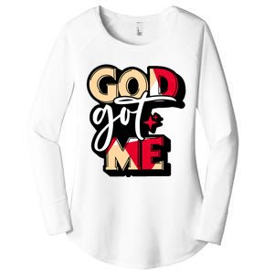 God Got Me Swag Team Cool Sneaker Matching Perfect Gift Idea Trending Women's Perfect Tri Tunic Long Sleeve Shirt