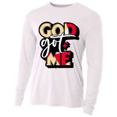 God Got Me Swag Team Cool Sneaker Matching Perfect Gift Idea Trending Cooling Performance Long Sleeve Crew