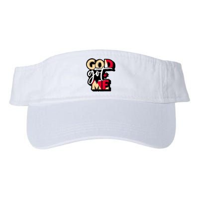 God Got Me Swag Team Cool Sneaker Matching Perfect Gift Idea Trending Valucap Bio-Washed Visor